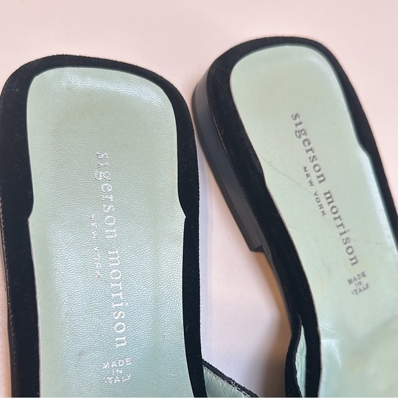 SIGERSON MORRISON DESIGNER VELVET RHINESTONE SHOES MADE IN ITALY SIZE 9.5 - Picture 3 of 12